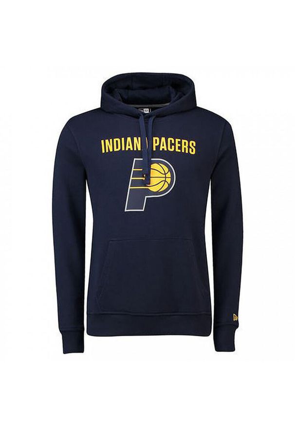 New Era - Bluza z kapturem Indiana Pacers NBA. Typ kołnierza: kaptur. Kolor: niebieski, wielokolorowy. Sport: koszykówka