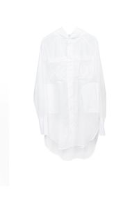 ROBERT KUPISZ - Biała koszula ORIENT HOOD. Okazja: na co dzień. Kolor: biały. Materiał: bawełna. Długość rękawa: długi rękaw. Długość: długie. Wzór: nadruk. Styl: casual #2