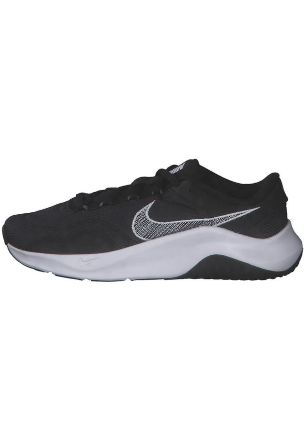 Buty treningowe męskie Nike Legend Essential 3. Zapięcie: sznurówki. Kolor: czarny. Materiał: guma, syntetyk, tkanina, materiał. Szerokość cholewki: normalna. Sport: fitness