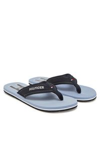 TOMMY HILFIGER - Tommy Hilfiger Japonki Hilfiger H Padded Beach Sandal FM0FM05536 Granatowy. Kolor: niebieski. Materiał: materiał #4