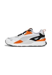 Buty do chodzenia męskie Puma RS 30 Suede. Zapięcie: sznurówki. Kolor: biały, pomarańczowy, żółty, wielokolorowy. Materiał: materiał. Szerokość cholewki: normalna. Model: Puma Suede. Sport: turystyka piesza