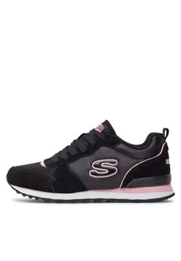 skechers - Skechers Sneakersy Step N Fly 155287/BLK Czarny. Kolor: czarny. Materiał: zamsz, skóra