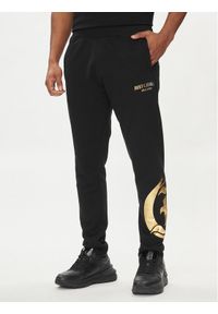 Just Cavalli Spodnie dresowe 76OAAG24 Czarny Regular Fit. Kolor: czarny. Materiał: bawełna #1