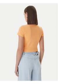 Hugo - HUGO T-Shirt Baby 50510749 Pomarańczowy Slim Fit. Kolor: pomarańczowy. Materiał: bawełna #5