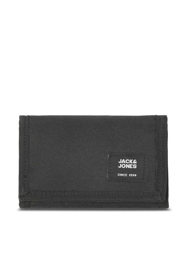 Jack & Jones - Jack&Jones Duży Portfel Męski Jaceastside 12228262 Czarny. Kolor: czarny. Materiał: materiał