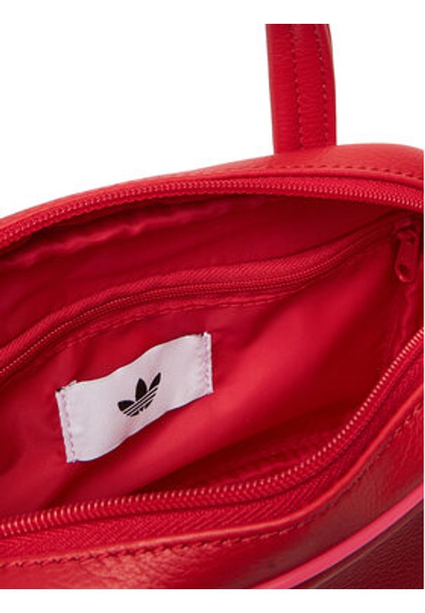 Adidas - adidas Torebka Adicolor XS JX7875 Czerwony. Kolor: czerwony. Materiał: skórzane