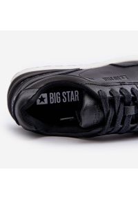 Big-Star - Sneakersy Męskie Skórzane Big Star NN174287 Czarne. Okazja: na co dzień. Kolor: czarny. Materiał: skóra #9