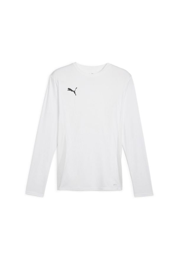 Dżersej z długim rękawem Puma TeamGoal. Kolor: biały. Materiał: jersey. Długość rękawa: długi rękaw. Długość: długie