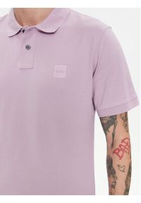 BOSS - Boss Polo Passenger 50507803 Fioletowy Slim Fit. Typ kołnierza: polo. Kolor: fioletowy. Materiał: bawełna