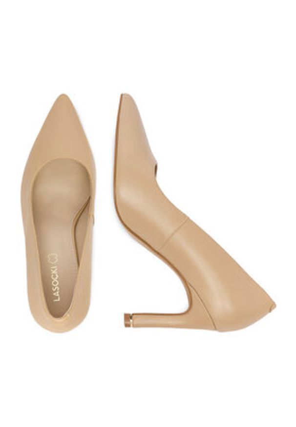 Lasocki Szpilki CEO-HY20077-1 Beżowy. Kolor: beżowy. Materiał: skóra. Obcas: na szpilce