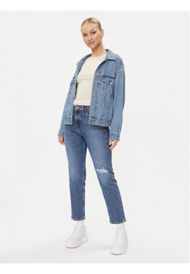 Lee Jeansy Carol 112341381 Granatowy Regular Fit. Kolor: niebieski