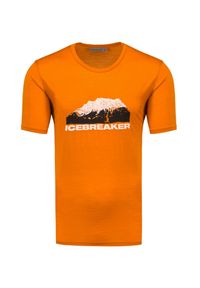 Icebreaker - T-shirt ICEBREAKER T-LITE II SS MOUNTAIN. Okazja: na co dzień. Materiał: wełna. Styl: casual