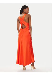 Imperial Sukienka koktajlowa AEQJHBA Pomarańczowy Slim Fit. Kolor: pomarańczowy. Materiał: syntetyk. Styl: wizytowy