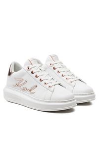 Karl Lagerfeld - KARL LAGERFELD Sneakersy KL62510A Biały. Kolor: biały. Materiał: skóra #5