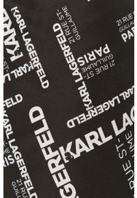 Karl Lagerfeld - Szorty kąpielowe. Kolor: czarny. Materiał: poliester, materiał, poliamid, elastan #4