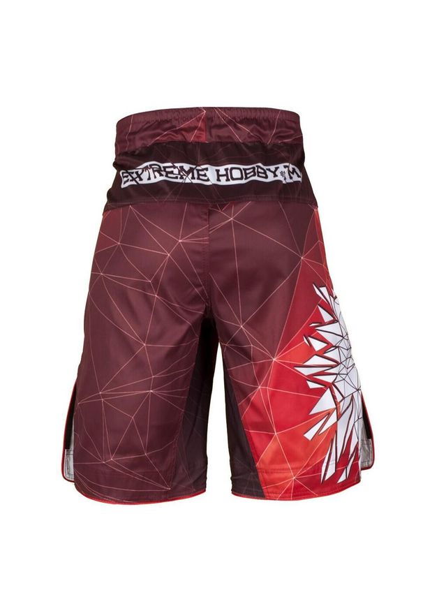 Spodenki do Grapplingu MMA BJJ K1 męskie EXTREME HOBBY POLSKA red. Kolor: czerwony. Materiał: poliester