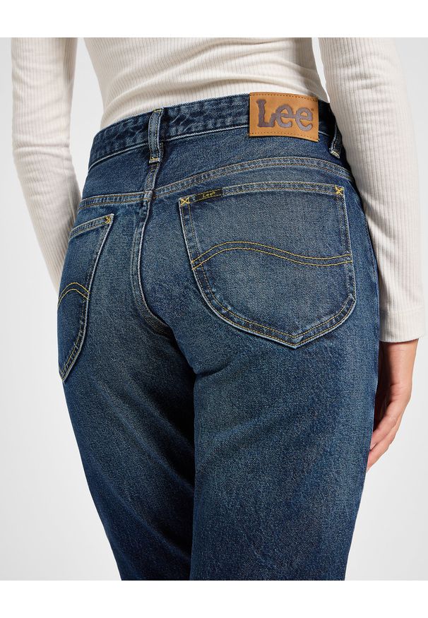 Lee - DAMSKIE SPODNIE LEE RIDER JEANS HYPER DARK 112355235