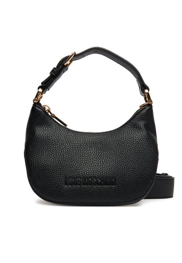 Love Moschino - LOVE MOSCHINO Torebka JC4019PP1NLT0000 Czarny. Kolor: czarny. Materiał: skórzane