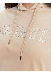 Guess Bluza V4RQ25 K0232 Beżowy Regular Fit. Kolor: beżowy. Materiał: syntetyk #3
