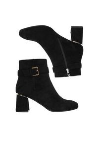 DeeZee Botki HX19021-9 Czarny. Kolor: czarny. Materiał: materiał #7