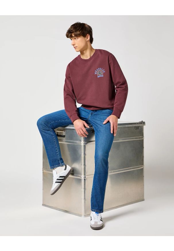 Wrangler - MESKIE SPODNIE WRANGLER RIVER SUNDOWN BLUE 112356835