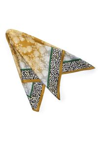 Wittchen - Damska apaszka jedwabna we wzory złoto-czarna. Okazja: na spotkanie biznesowe. Kolor: wielokolorowy, czarny, złoty. Materiał: jedwab. Wzór: gładki. Sezon: lato. Styl: elegancki, biznesowy #4