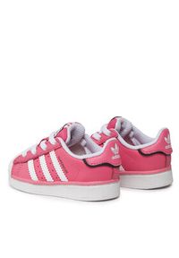 Adidas - adidas Sneakersy Superstar Elastic Lace Kids IE0861 Różowy. Kolor: różowy. Materiał: skóra. Model: Adidas Superstar #2