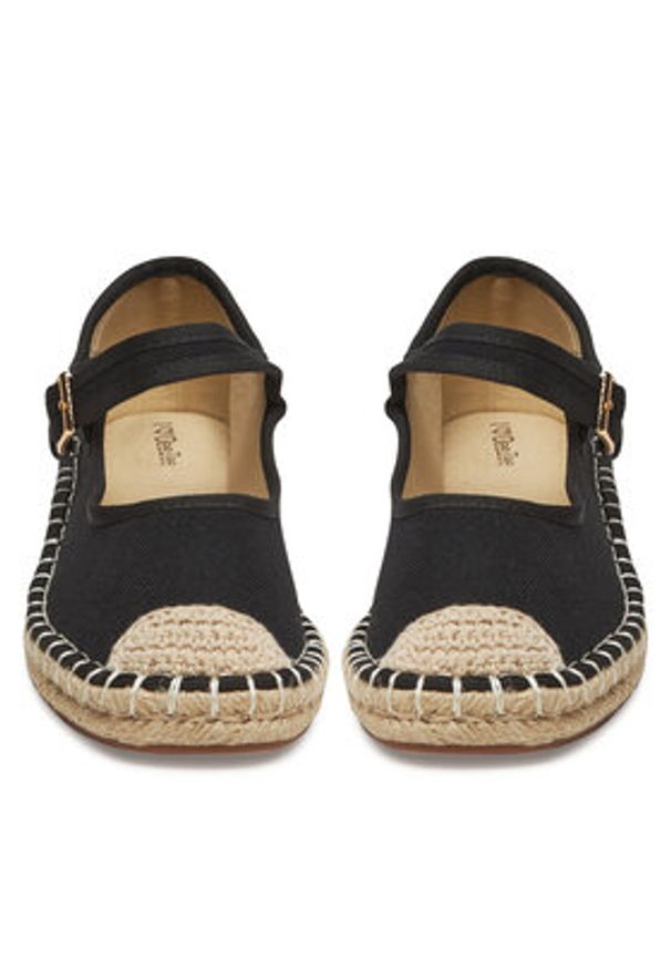 DeeZee Espadryle Q88-512-1 Czarny. Kolor: czarny. Materiał: materiał