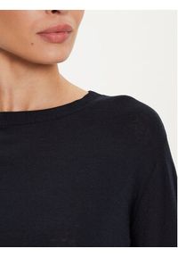 Max Mara Leisure Sweter Coimbra 2426366058 Granatowy Regular Fit. Kolor: niebieski. Materiał: bawełna #3