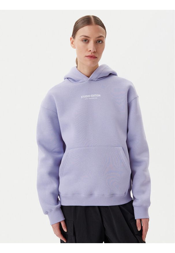 Alpha Industries Bluza Studio Edition 156042 Fioletowy Regular Fit. Kolor: fioletowy. Materiał: bawełna