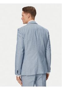 Hugo - HUGO Garnitur Henry 50559672 Niebieski Slim Fit. Kolor: niebieski. Materiał: bawełna #11