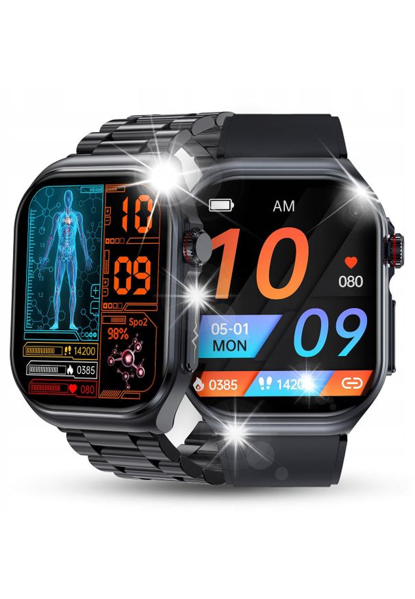 Smartwatch JG Smart SMARTWATCH MĘSKI ZEGAREK EKG POMIAR CIŚNIENIA AMOLED POWIADOMIENIA ROZMOWY. Rodzaj zegarka: smartwatch