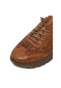 Rieker Półbuty N1358-22 Brązowy. Kolor: brązowy. Materiał: skóra #3
