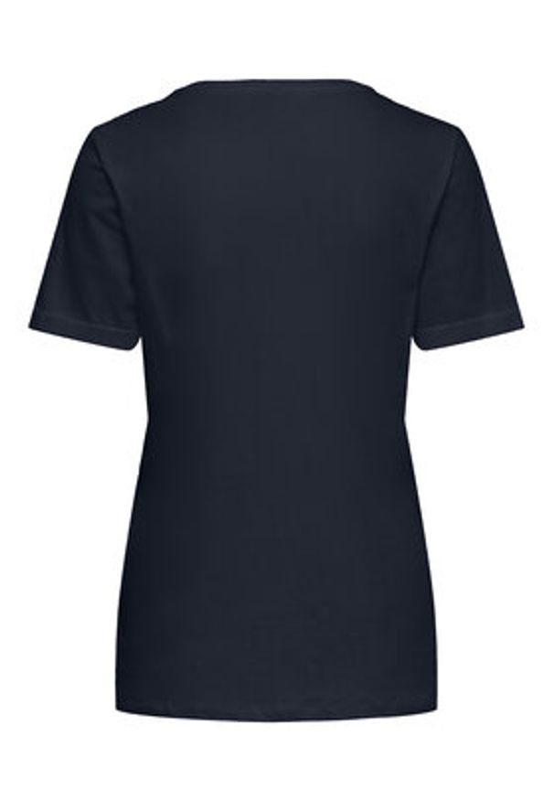 only - ONLY T-Shirt Kita 15244714 Granatowy Regular Fit. Kolor: niebieski. Materiał: bawełna