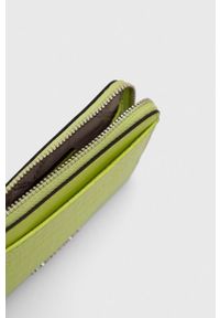 MICHAEL Michael Kors portfel skórzany damski kolor zielony. Kolor: zielony. Materiał: skóra #4