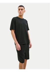 Jack & Jones - Jack&Jones Piżama Everest 12273635 Czarny Standard Fit. Kolor: czarny. Materiał: bawełna #4