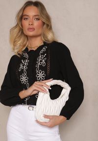 Renee - Czarna Koszula z Wiskozą Bawełną i Haftem Nalorielle. Okazja: na co dzień. Kolor: czarny. Materiał: bawełna, wiskoza. Wzór: haft. Styl: elegancki, casual #5