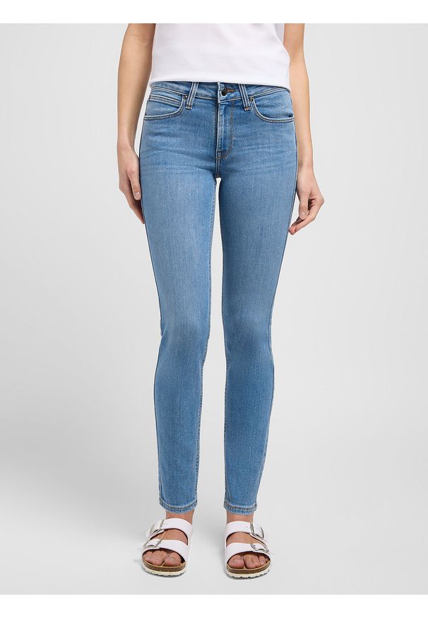 Lee - LEE DAMSKIE SPODNIE JEANSOWE LEE SCARLETT MID CONVERSATION 112348933