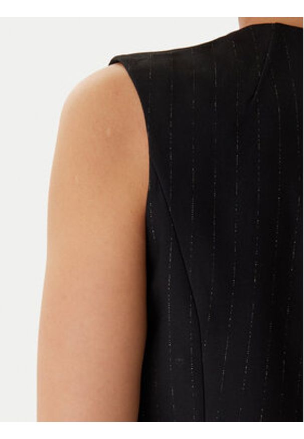 Guess Kamizelka garniturowa W5BH52 W2422 Czarny Regular Fit. Kolor: czarny. Materiał: syntetyk