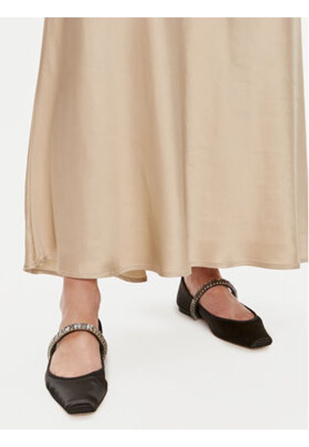 ViCOLO Spódnica maxi TB0342 Beżowy Regular Fit. Kolor: beżowy. Materiał: wiskoza