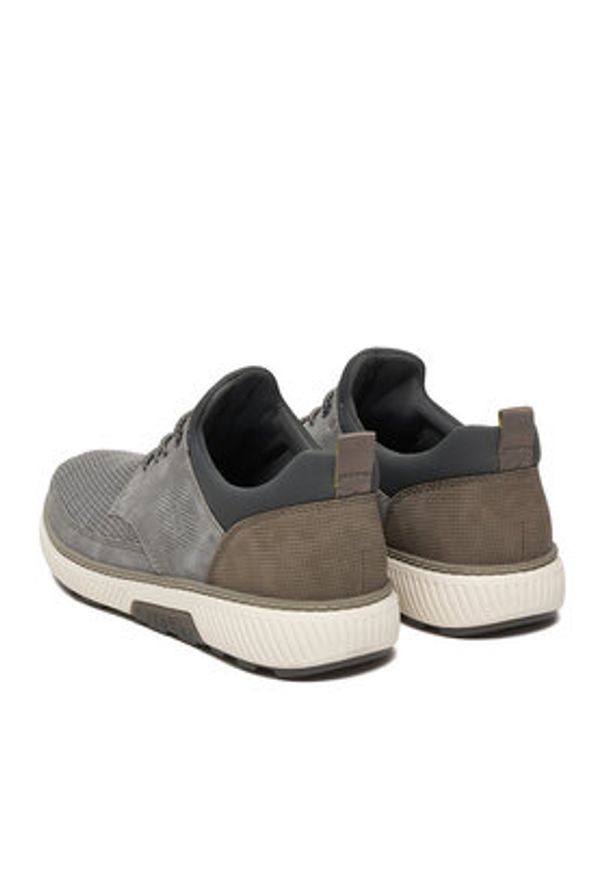 Rieker Półbuty B3354-40 Szary. Kolor: szary. Materiał: materiał