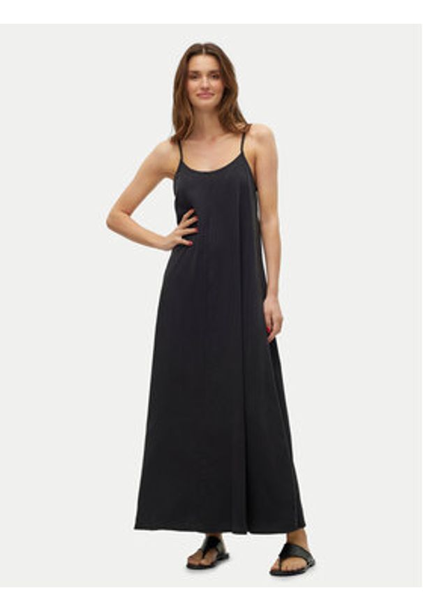Vero Moda Sukienka codzienna Harper 10283677 Czarny Loose Fit. Okazja: na co dzień. Kolor: czarny. Materiał: lyocell. Typ sukienki: proste. Styl: casual