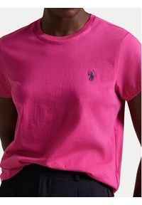 Polo Ralph Lauren T-Shirt 211898698031 Różowy Regular Fit. Typ kołnierza: polo. Kolor: różowy. Materiał: bawełna