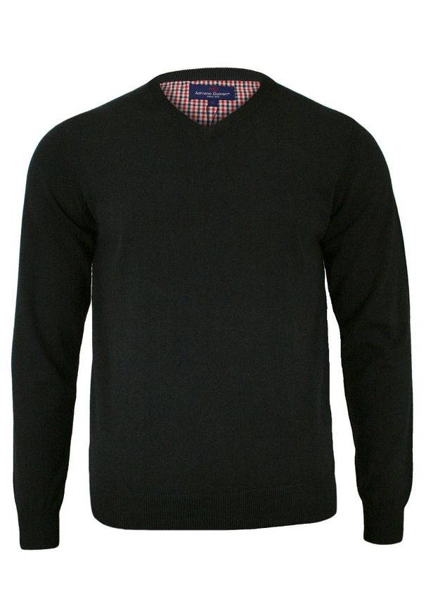 Czarny sweter Adriano Guinari na co dzień, elegancki