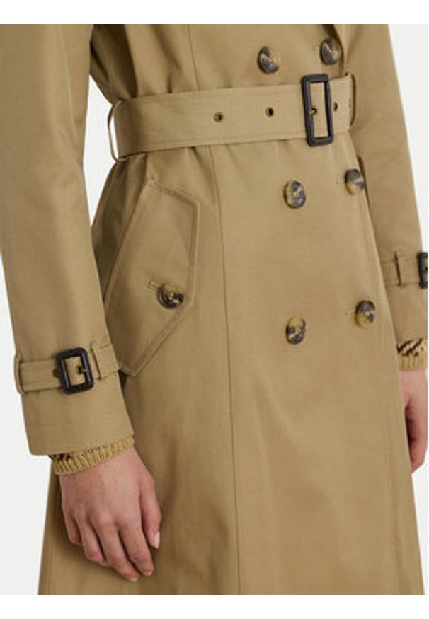 Lauren Ralph Lauren - LAUREN RALPH LAUREN Trencz 297951255004 Beżowy Regular Fit. Kolor: beżowy. Materiał: bawełna, syntetyk
