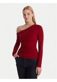 Guess Bluzka W6RP02 KC1J2 Czerwony Regular Fit. Kolor: czerwony. Materiał: wiskoza #1
