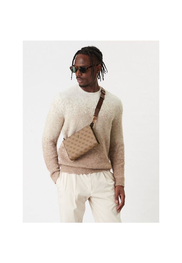 Saszetka Guess. Kolor: beżowy