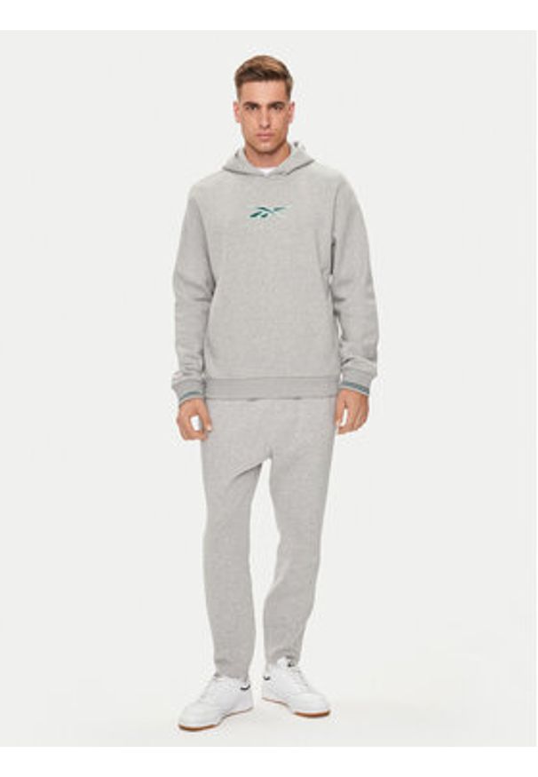 Reebok Bluza Classic Uniform 100075560 Szary Regular Fit. Kolor: szary. Materiał: bawełna