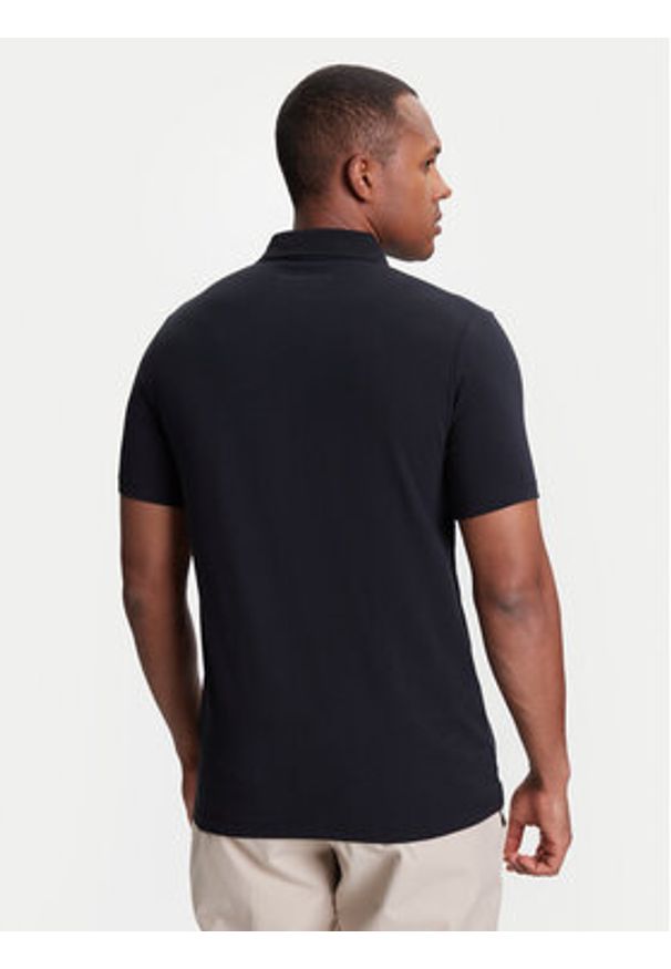 Karl Lagerfeld - KARL LAGERFELD Polo 745750 553221 Granatowy Regular Fit. Typ kołnierza: polo. Kolor: niebieski. Materiał: bawełna