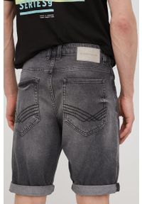 Tom Tailor szorty jeansowe męskie kolor szary. Kolor: szary. Materiał: jeans #4